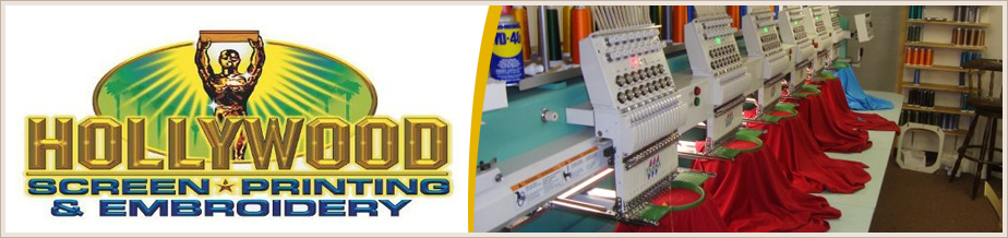 Hollywood Screen Printing Banner